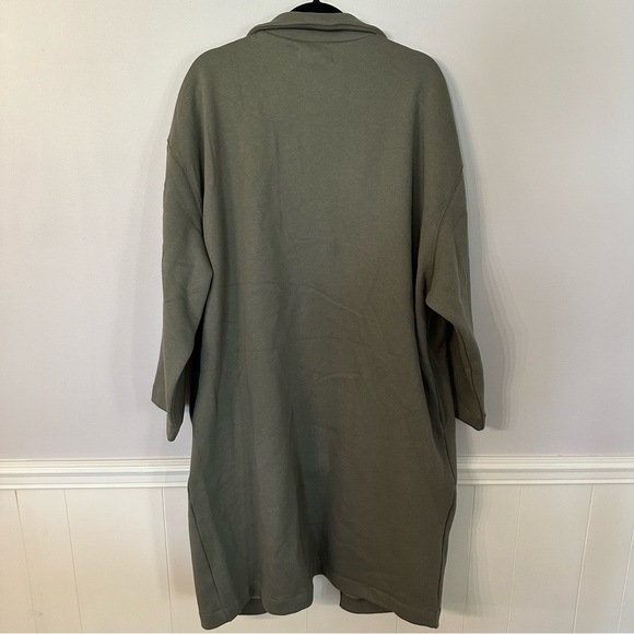 BlankNYC Women’s Soft Home Body Duster Coat in Army Olive Green Size XL NWT - Picture 9 of 9